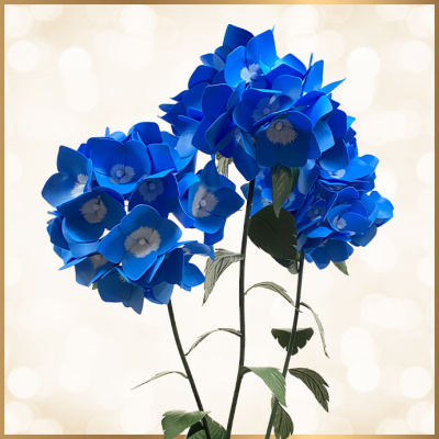 Gigant Blume blau Deko Fotografie XL Hortensie Blüte mieten 