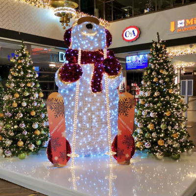 LED Eisbär XL Deko Winter Weihnachten mieten