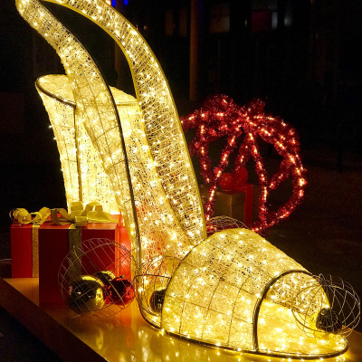 LED Schuh XL Deko Weihnachten mieten