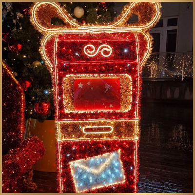 LED Weihnachtsdekoration Santas Postbox zum Kauf
